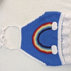 Rainbow crop top